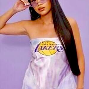 Lakers Tie Dye Purple and Blue Satin Scarf Top